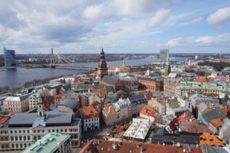 Aussicht auf das schöne Riga