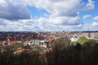Ausblick auf Vilnius, Litauen