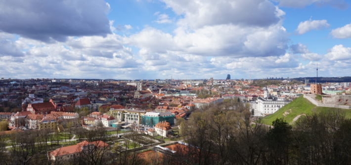 Ausblick auf Vilnius, Litauen