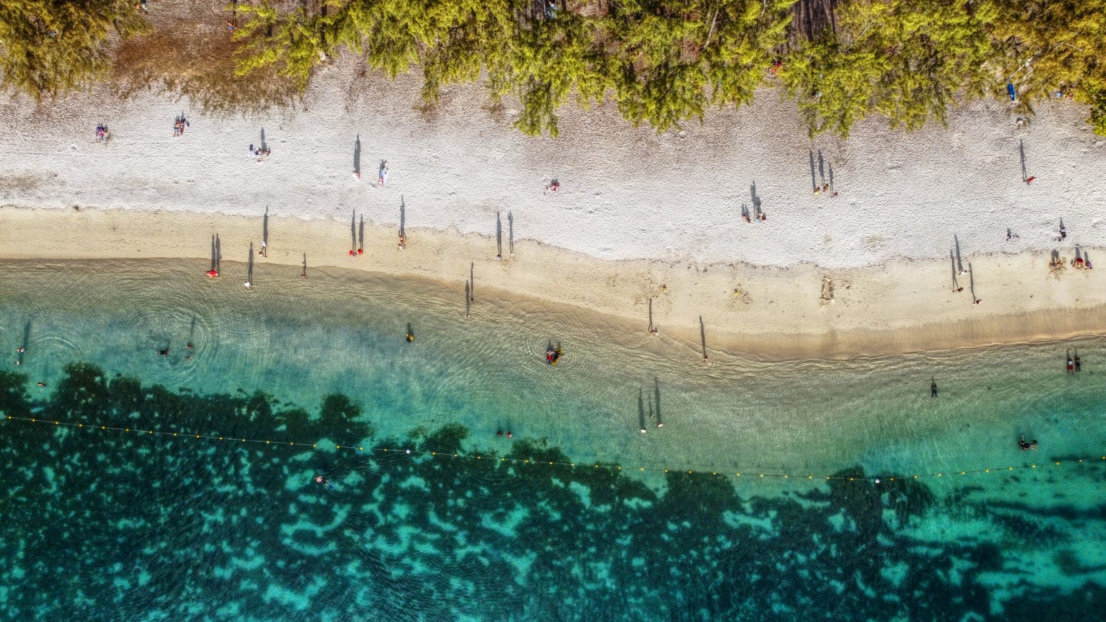 Drohnenaufnahme Strand Mauritius